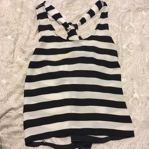 Striped flowy tank